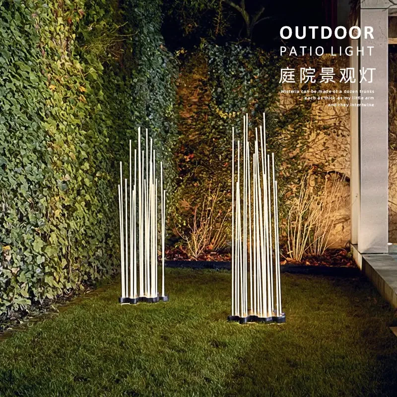 Outdoor waterproof garden light Outdoor reed light Villa landscape Garden Park garden lawn Grass
