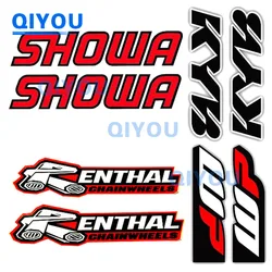 2x WP Showa Renthal Kyb NGK DID Ohlins Stickers PVC Decal Motocross Sponsor Motorcycle Car Stickers Set Bike Decals