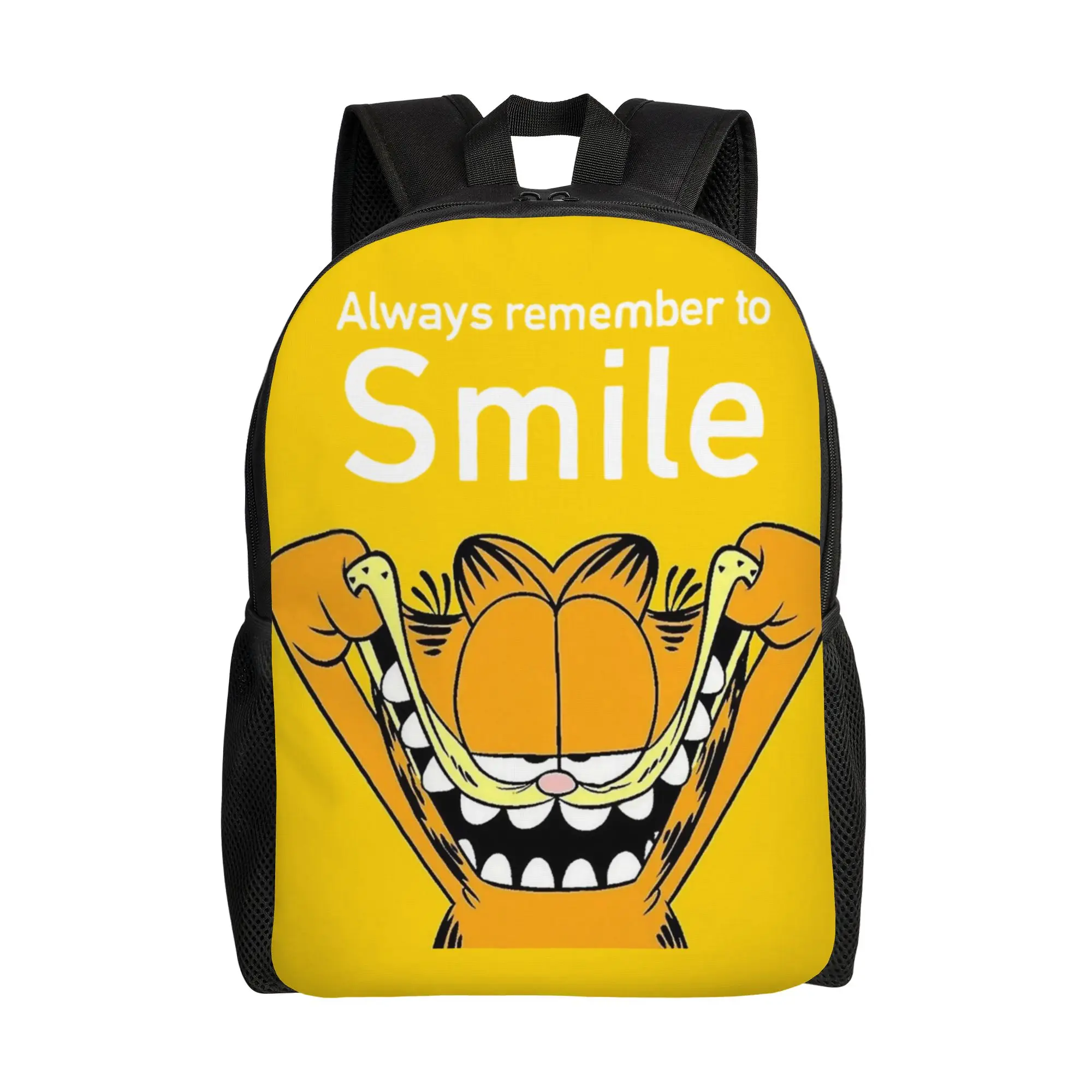 

Рюкзак Garfielded Smile для мужчин и женщин, модный студенческий рабочий рюкзак, забавная сумка через плечо с изображением кота для ноутбука, подарок