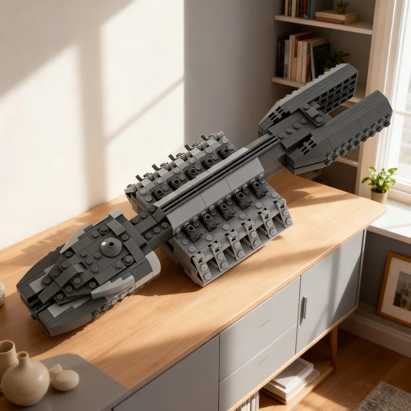 446pcs MOC Battlestar Galactica Berzerk Class Model Building Blocks Architecture Toy Christmas Gifts Collection Brick Education