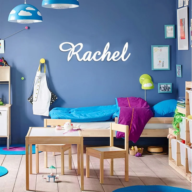 

Изготовленный на заказ знак с именем Деревянный знак с именем для детской комнаты Настенный декор Фон с именем Вывеска на заказ символ имени ребенка