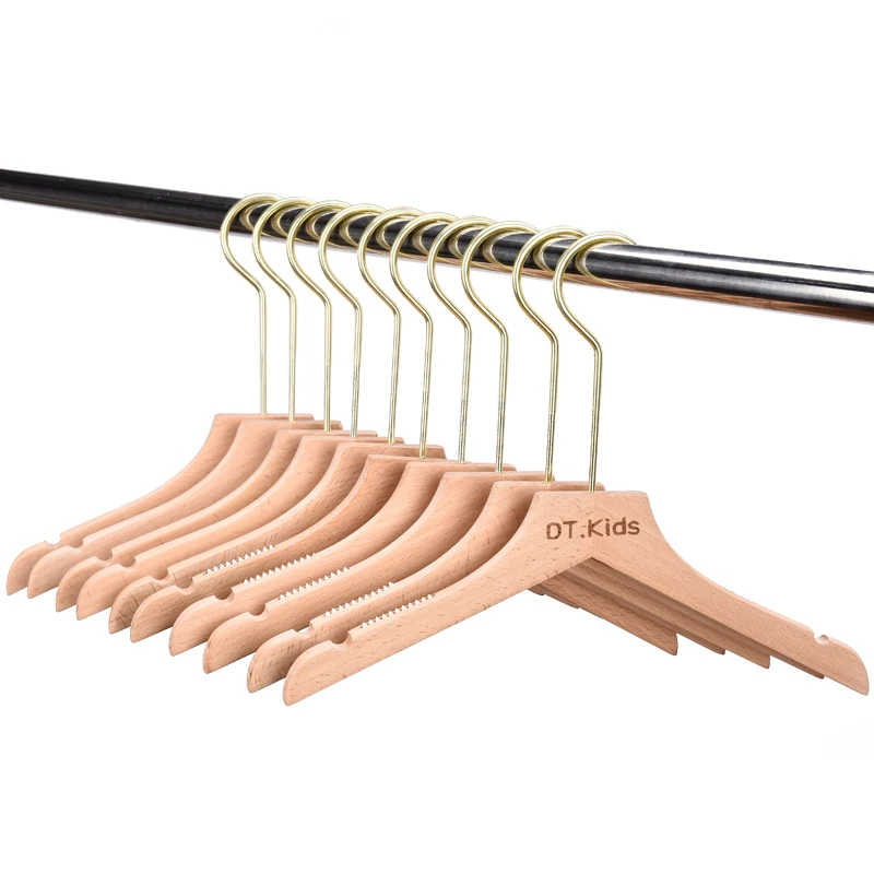 

5Pcs/lot 24/32cm Children's clothes hangers. Solid wood hangers for children's clothing. Special clothes hangers for clothing st