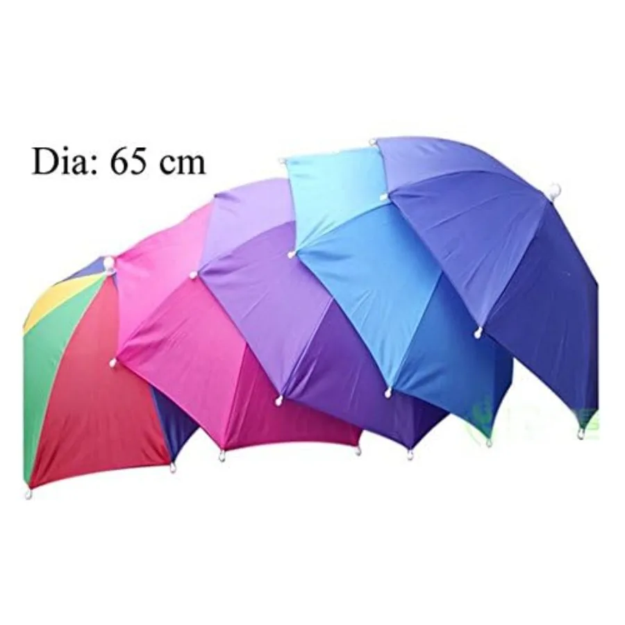 Iutdoorkit Umbrella Hat, Folding Headwear Hands Free Sunshade Double Layer Protection Anti-UV Parasol for Golf, Traveling, Fish - view 5
