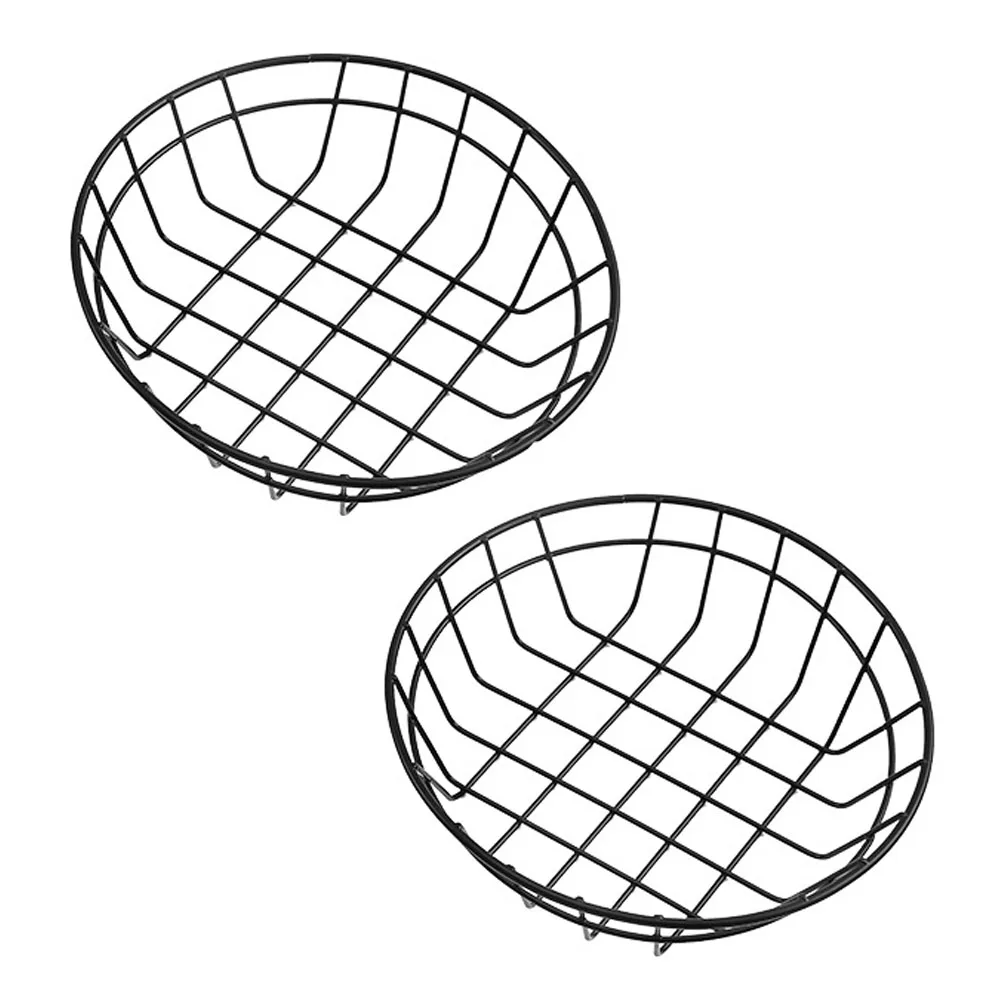 

2pcs French Fries Basket Metal Storage Mini Deep Food Iron Bread Hotel Snack Vegetable Fry Chip Kitchen Bar Fruit Display