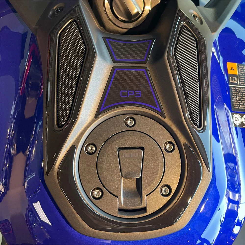 Motorcycle Accessories Ignition Area Protection Kit 3D Resin Stickers For MT-09 MT09 SP 2024 2025