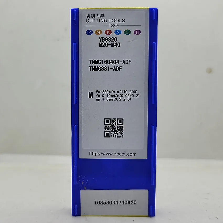 

TNMG160404-ADF YB9320/TNMG160408-ADF YB9320/TNMG160412-ADF YB9320 ZCC.CT CNC blade carbide inserts turning tools 10pcs/box