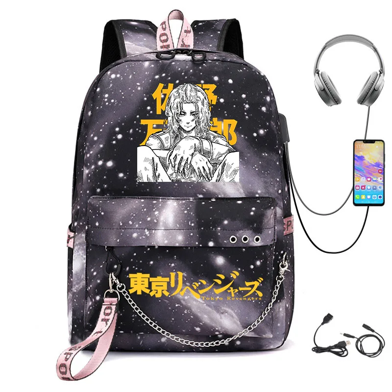 Tokyo Revengers bolsas de ocio para adolescentes, mochilas escolares con estampado de dibujos animados para niños y niñas, bolsas de viaje al aire libre