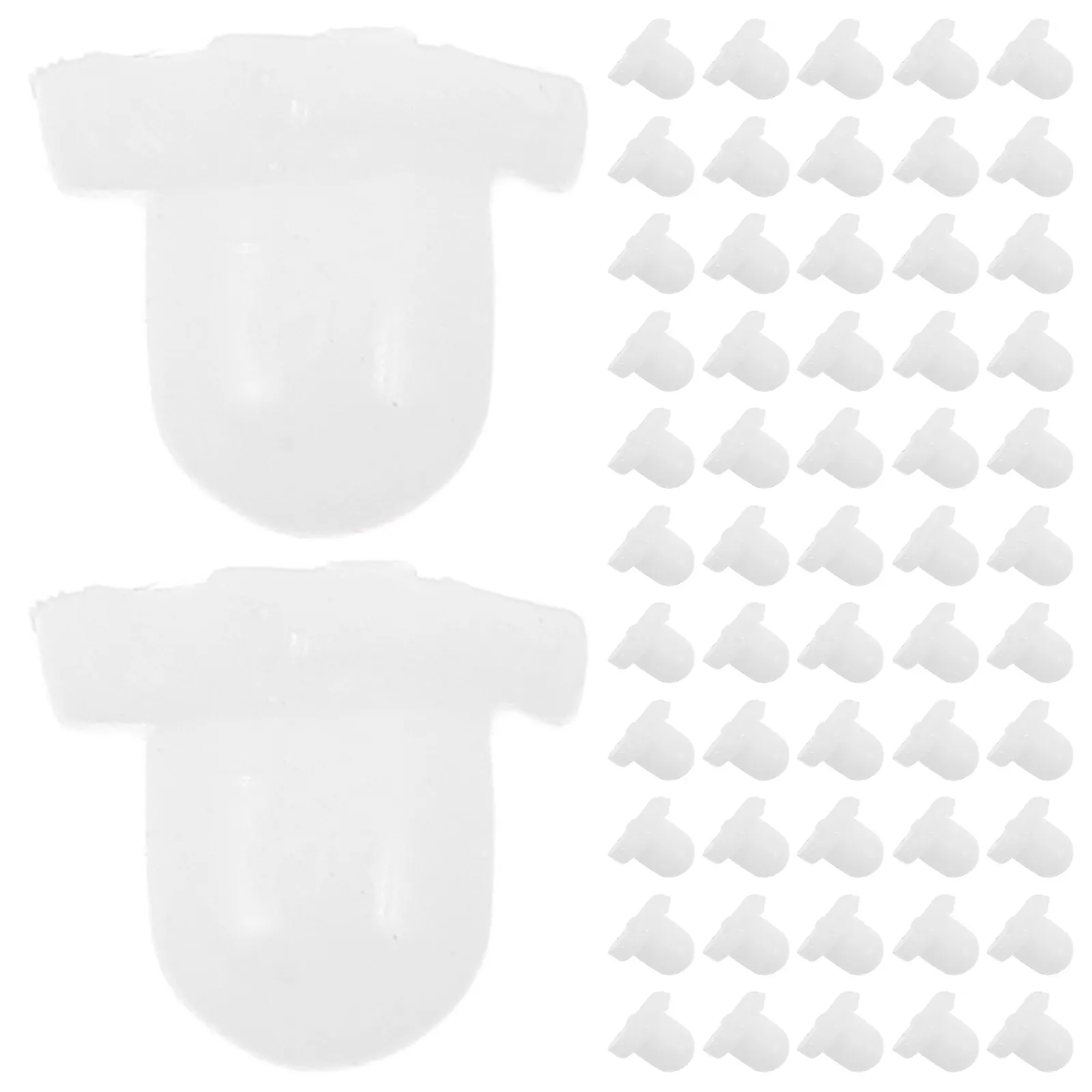 1000Pcs Silicone Ear Clip Pads Soft Non Pierced Earring Backs Anti Pain Cushions Ear Lobe Protectors Clip on Earring Stabilizers