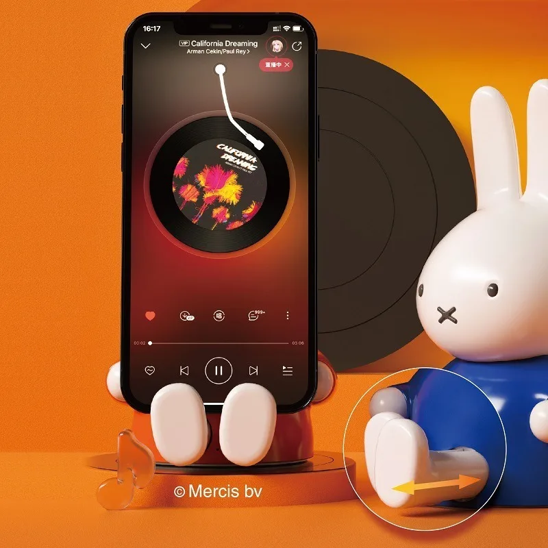 Miffy Fun Bluetooth Speaker Mini Desktop Rabbit Wireless Card Cute Portable Small Speaker Mipow