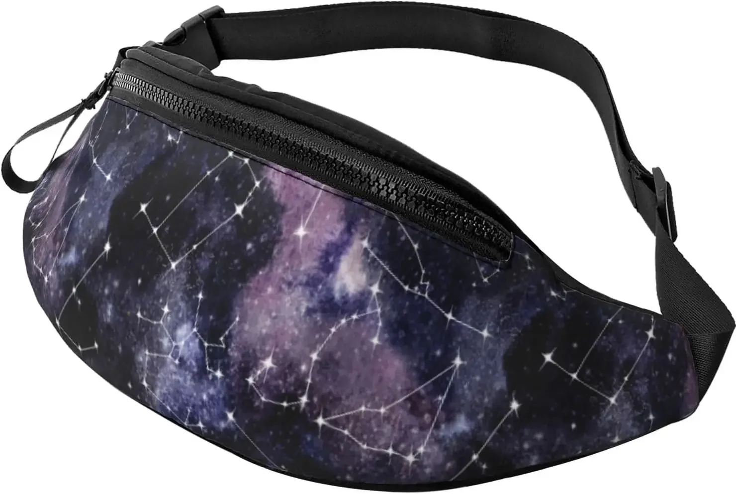 

Space Star Pagan Space Black Galaxy Constellation Fashion Casual Fanny Pack Waist Bag Men Women Adjustable Belt Waist Bag