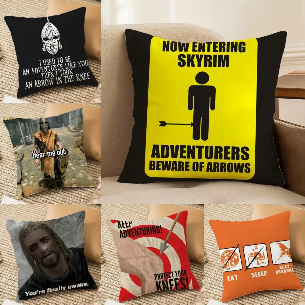 Boy Like Hey You Youre Finally Awake Cushion Cover Double-Sided Plush Sofa Cushion Covers Organic Breathable Invisible Zipper