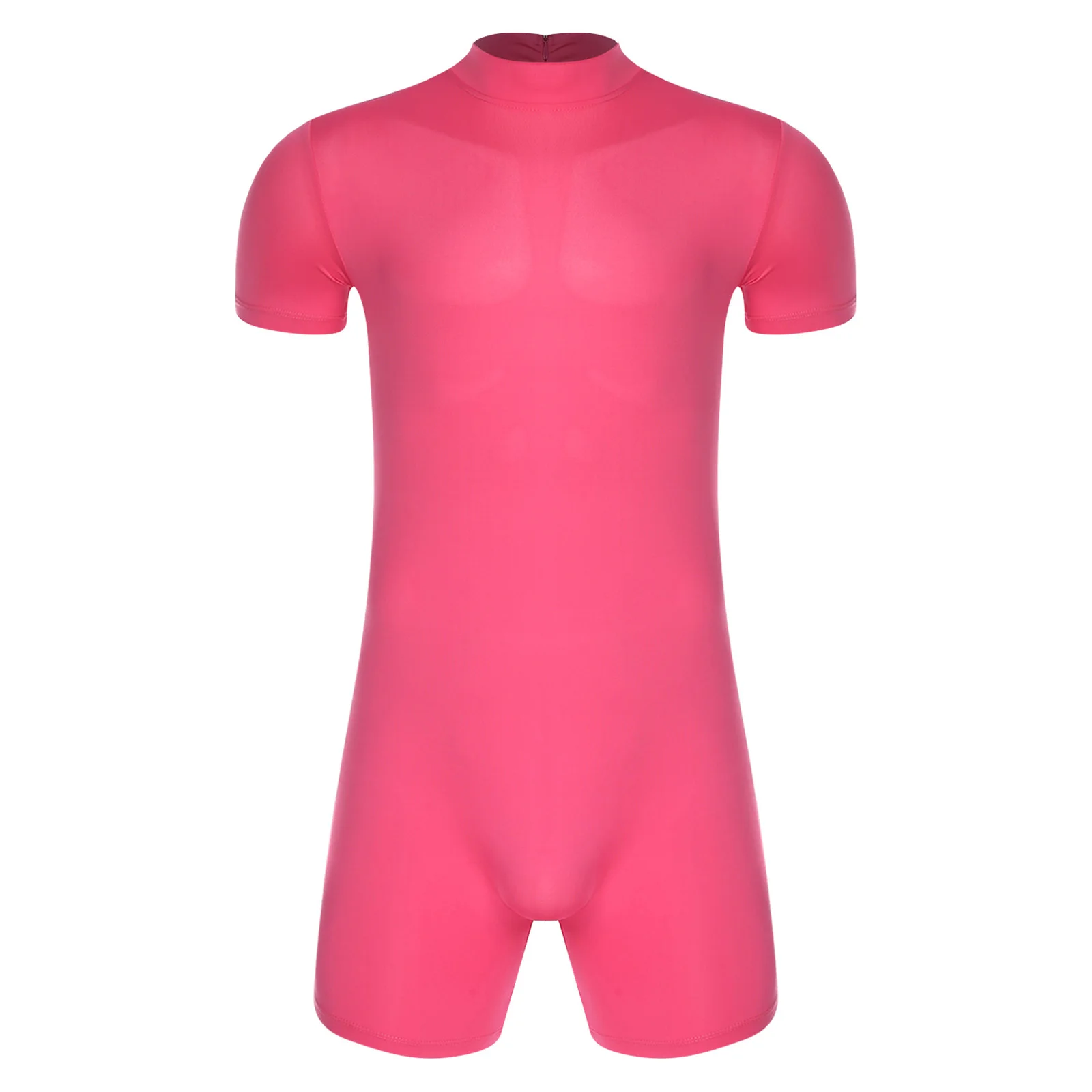 

Мужской компрессионный спортивный боди для йоги, велоспорта, фитнеса, шорты с коротким рукавом и молнией сзади, цельный комбинезон, комбинезон