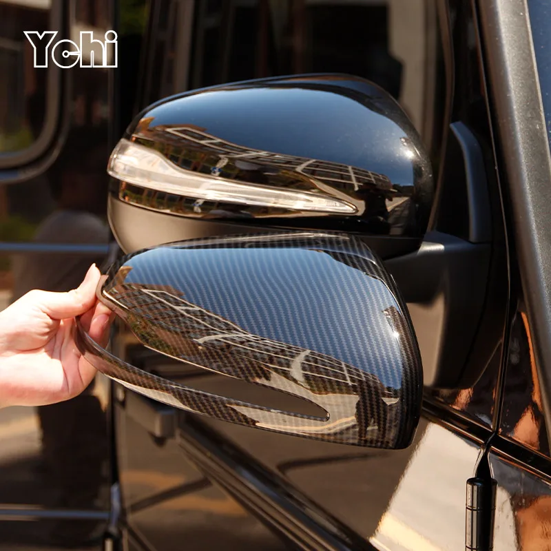 For Mercedes Benz G Class W464 2019-2024 For GLE GLS 2020-2021 Side Door Rearview Mirror Cap Cover Trim Sticker Car Accessories