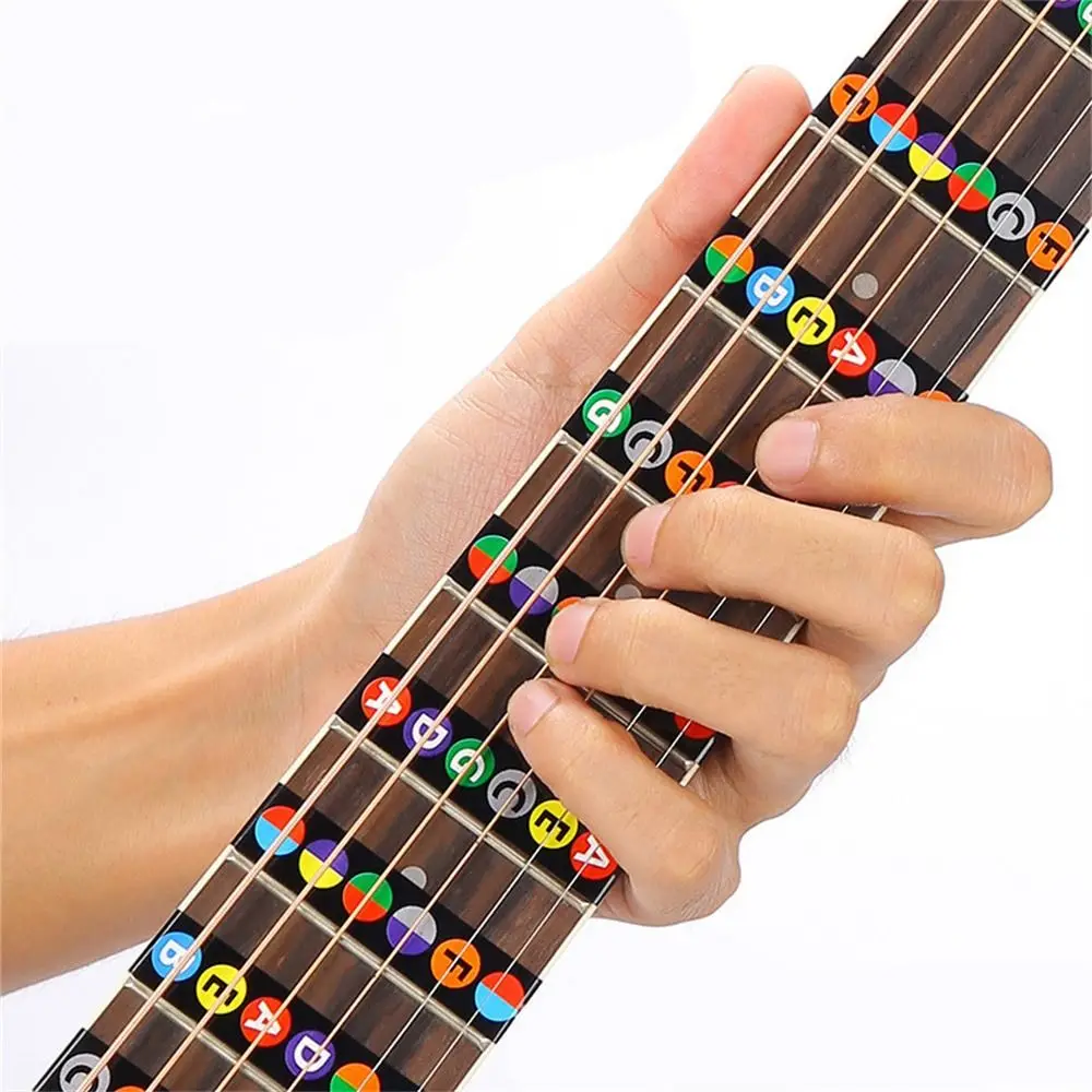 Beginner Musical Scale Frets Note Decal Guitar Scales Stickers Guitar Note Sticker Guitar Chord Stickers Fretboard Sticker