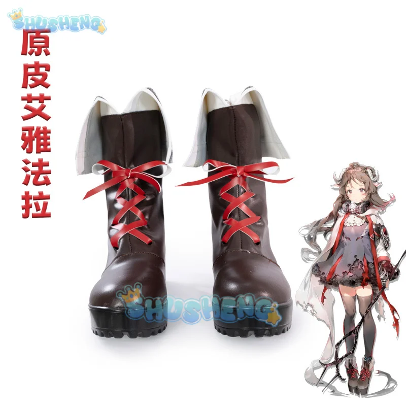 

Arknights Eyjafjalla Cosplay Costume Shoes Anime Character Prop Halloween Carnival Party