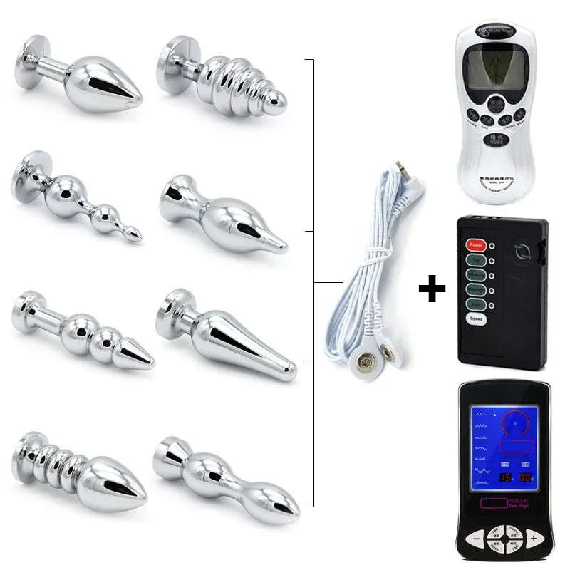 Sex Edelstahl Elektrische Schock Anal Plug Vibratoren Elektro Prostata Massage Stimulator Butt Plug Produkt Sex Spielzeug Für Frau