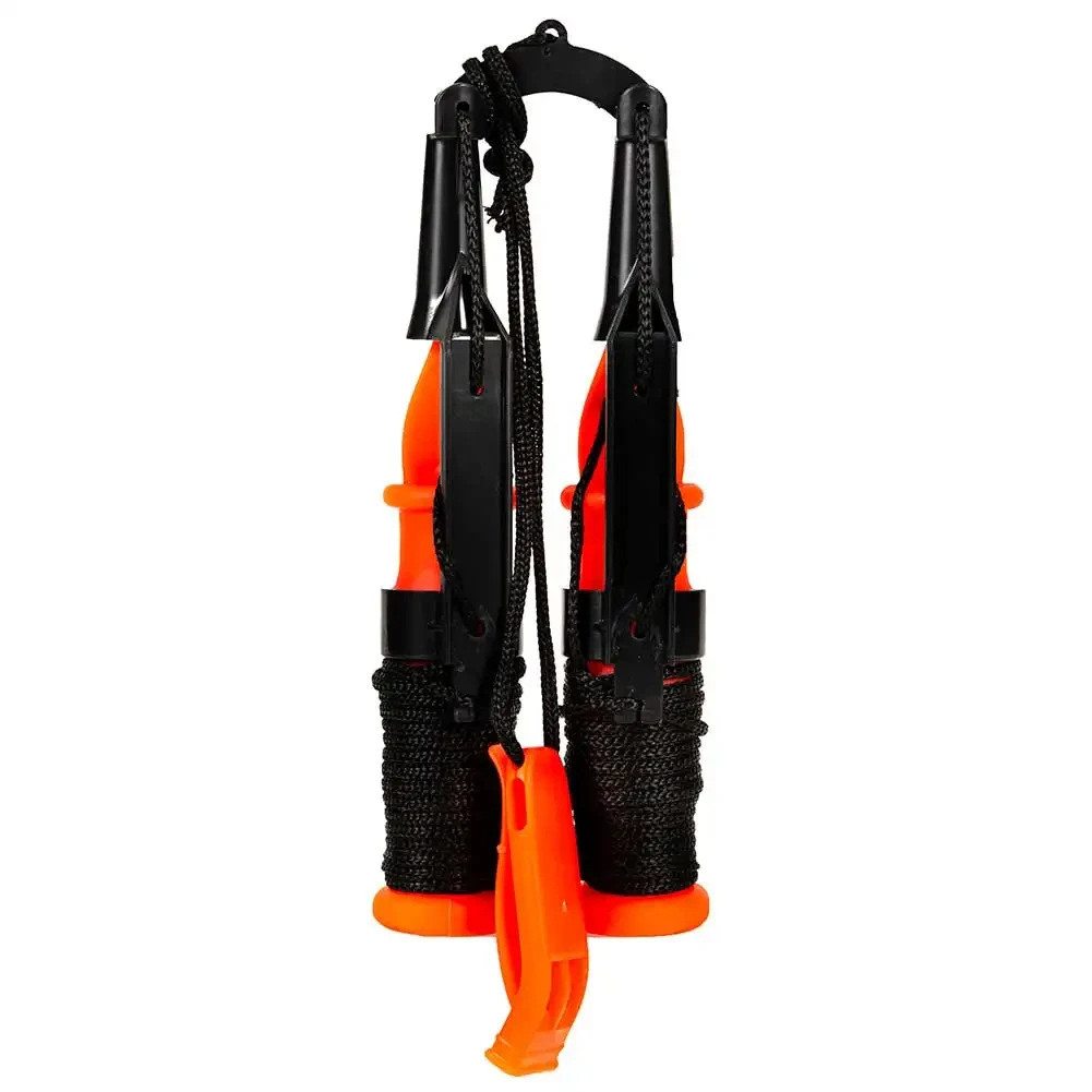 أداة يدوية محمولة للصيد على الجليد في الشتاء، أداة يدوية لإنقاذ الحياة مع حبل صافرة، أداة نجاة في حالات الطوارئ في الهواء الطلق #2