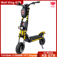 2025 Kaabo Wolf King GTR 72V 35Ah 2*2000W Dual Motor Top Speed 105km/h New Center Display Full Hydraulic Brake Electric Scooter