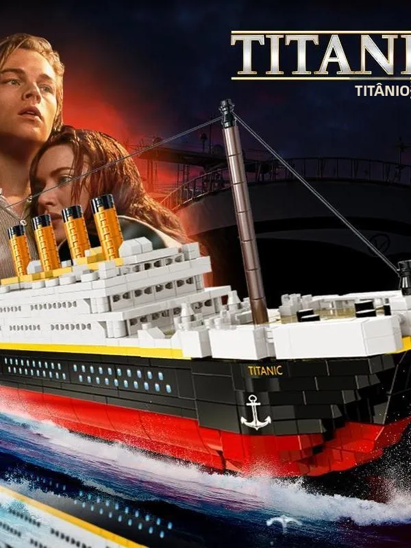 タイタニック号-大人向け-高難易度-大型組み立て玩具-船舶模型-ユニセックス-レゴ互換-知育玩具-ブロックセット