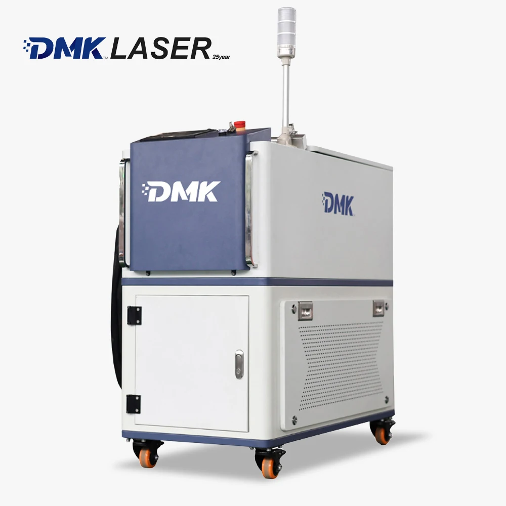 DMK 2025 New CW Laser Cleaning Machine DCL-1500 2000 3000W MAX Laser Source S&A Water Chiller SUP22C Cleaning Gun For Metal Wood