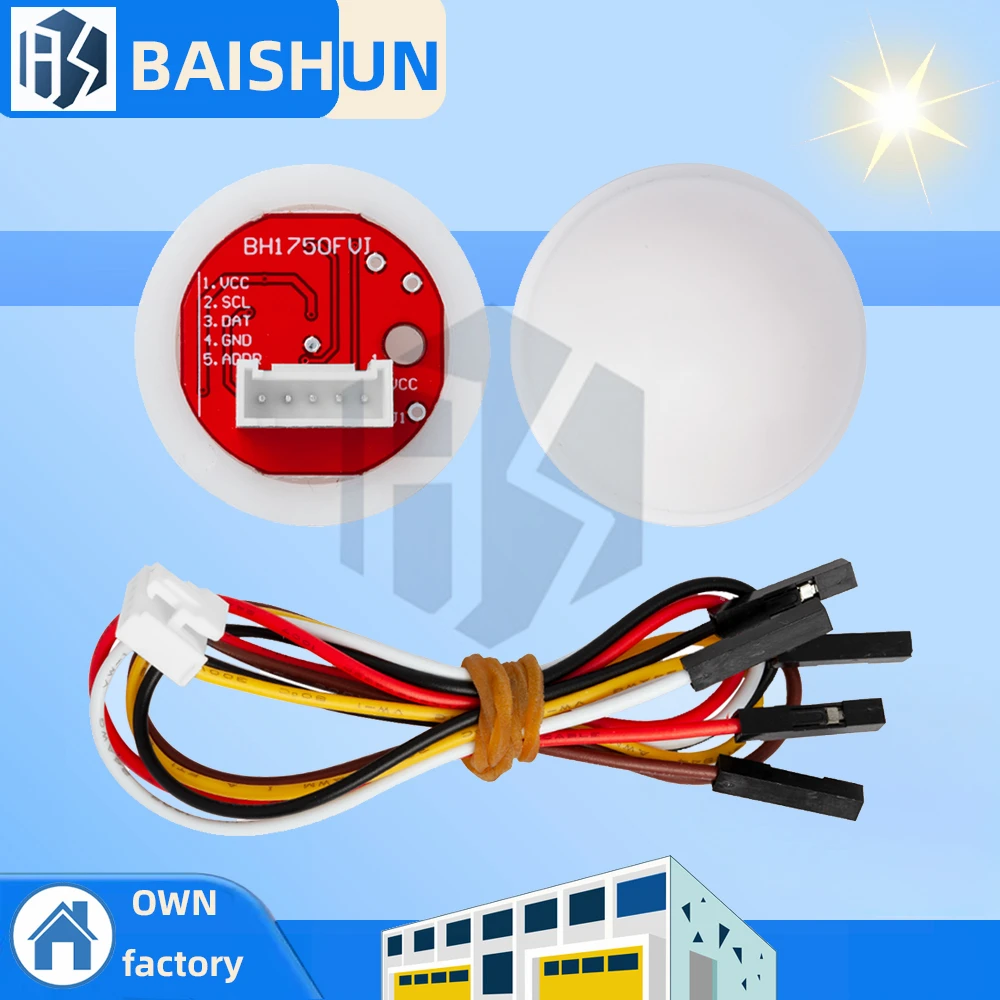 BAISHUN Intelligent electronic BH1750 BH1750FVI Chip Light Intensity Light Module Light ball for Arduino