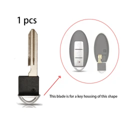 Car Remote Car Smart Key Keyless Emergency Insert Uncut Blade Blank for Nissan for Infiniti Alitma Armada Cube EX35 M35 M45