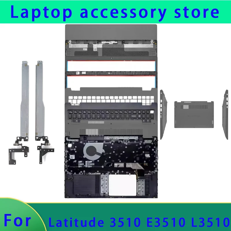 

Новая верхняя крышка ЖК-экрана ноутбука Latitude 3510 L3510 E3510, полная рамка, нижняя часть навесной подставки для рук, клавиатура ABCD