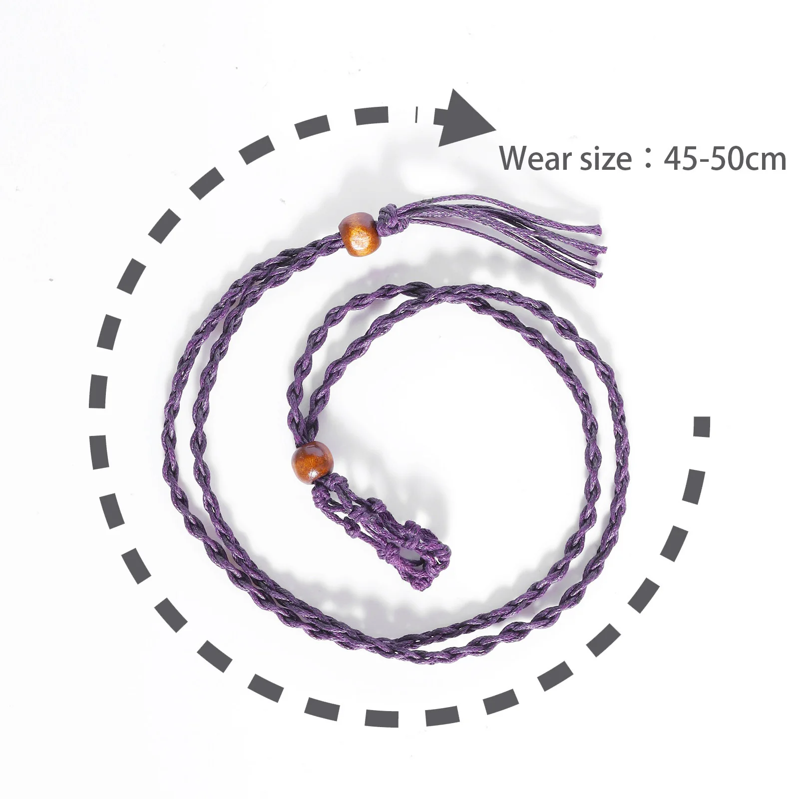DIY-Halskettenschnur, Leerer Meditationssteinhalter, Netzseil, Ornamentkordel, Schmuckherstellungszubehör für 20-25mm Steine – Detail 2