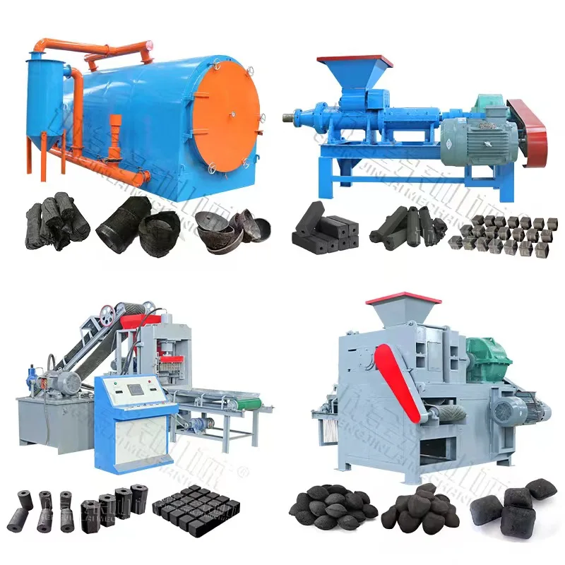 Factory Coal Charcoal Sugarcane Bagasse  Briquette Machine Charcoal Making Machine Price Coconut Charcoal Production Line Plant