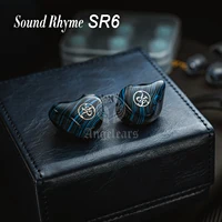 Sound Rhyme SR6 1DD + 2BA + 2PD + 1BC Driver, écouteurs intra-auriculaires multi-drivers avec transducteurs hybrides, écouteurs filaires avec câble interchangeable 2 en 1. 6