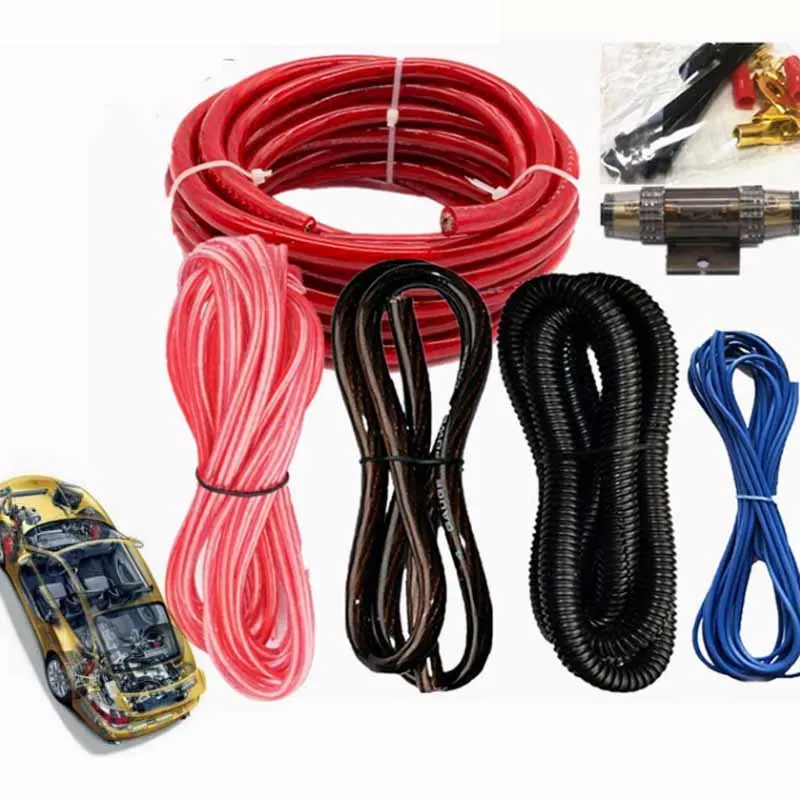 4 Gauge Audio Amplifier Installation Wiring Systems KIT Make Connections and Brings Power to Your Radio Subwoofers and Speakers