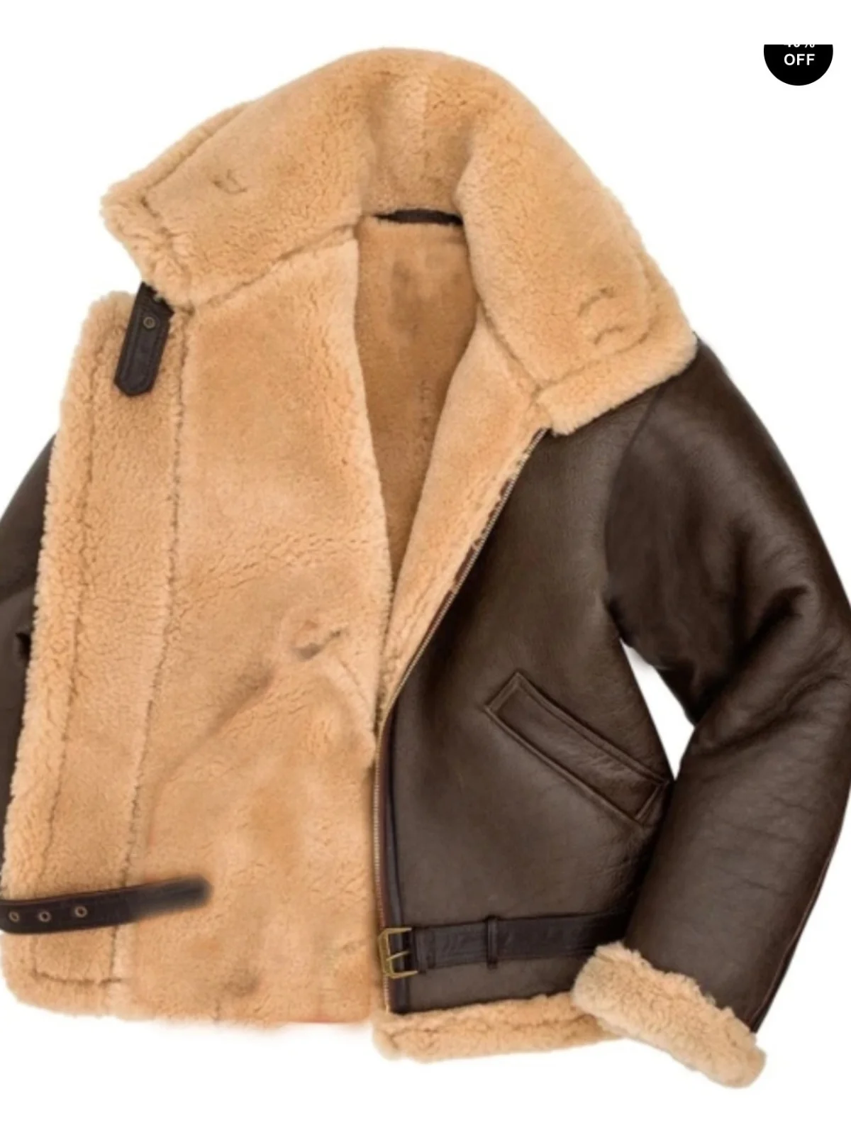 Men's Winter Fur Coat PU Leather Lined Integrated Fur Jacket Slim Fit Casual Long Zipper Coat Youth Fashion Simplicity