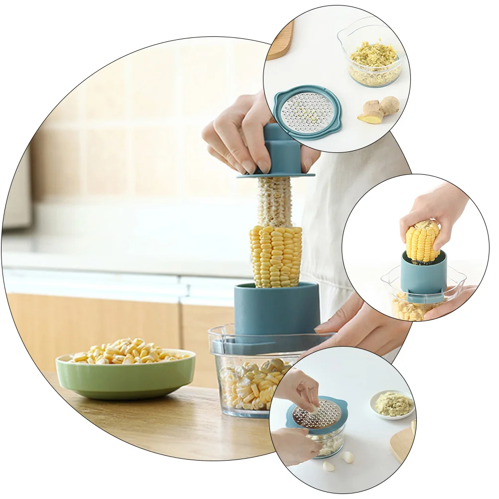 

Stripping Tool Rust-Proof Wear-Resistant Kitchen Gadget Ergonomic Handle Fresh Corn Kernels Easy Threshing Small Size Portable