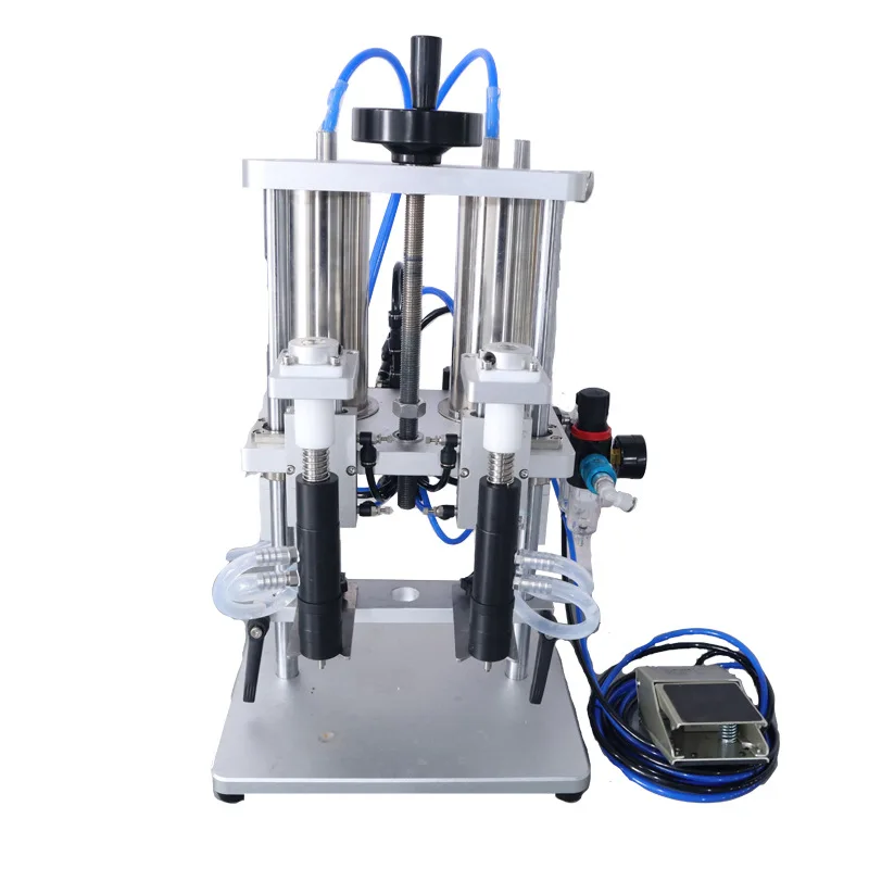 High precision 10-1000ml perfume liquid quantitative dispensing machine Small negative pressure vacuum double-head perfume