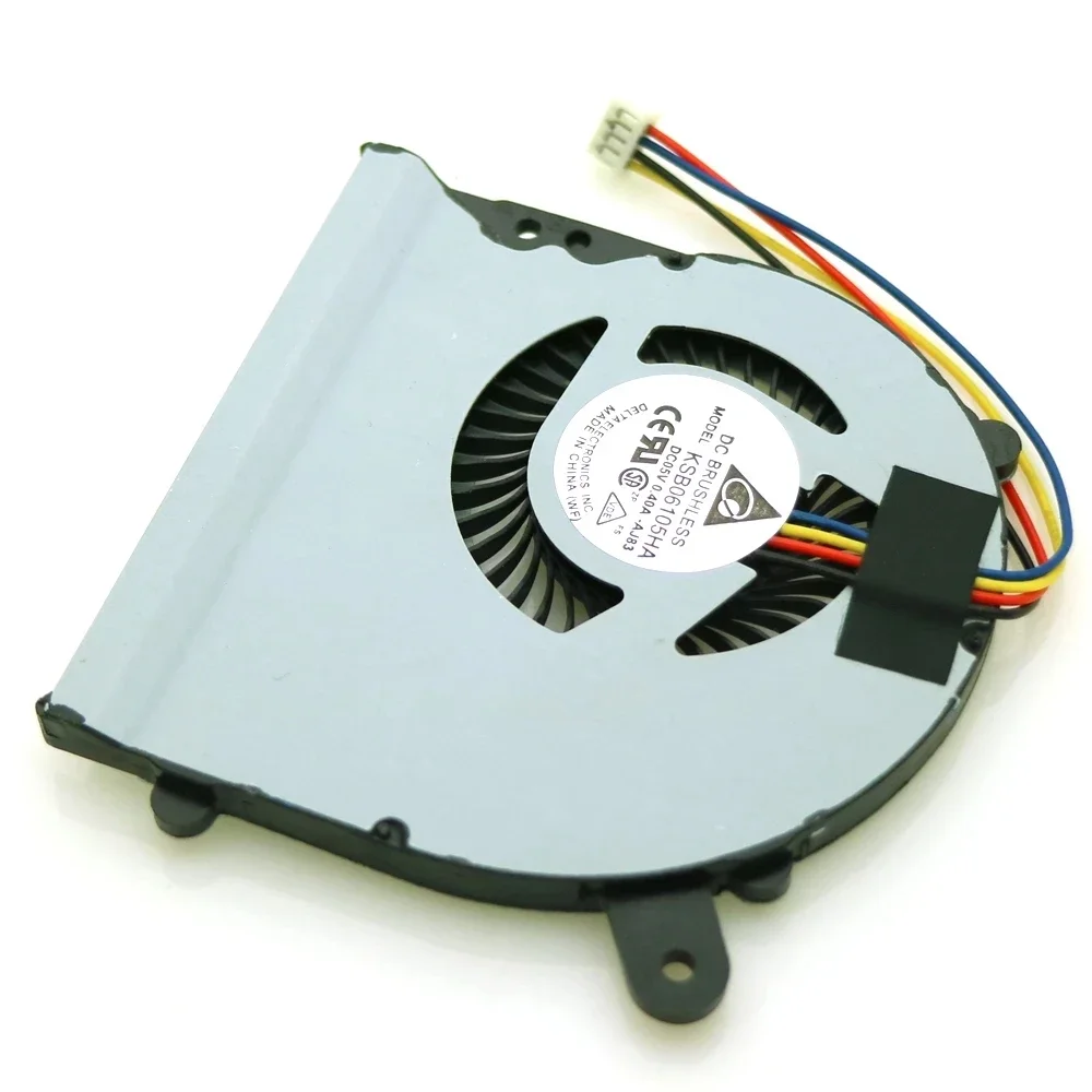 NUOVO KSB06105HA DC5V 0.4A 4 fili 4pin Ventola Per ASUS S400 S400C S400CA S400E X402C X402E F402C Ventola di raffreddamento della CPU