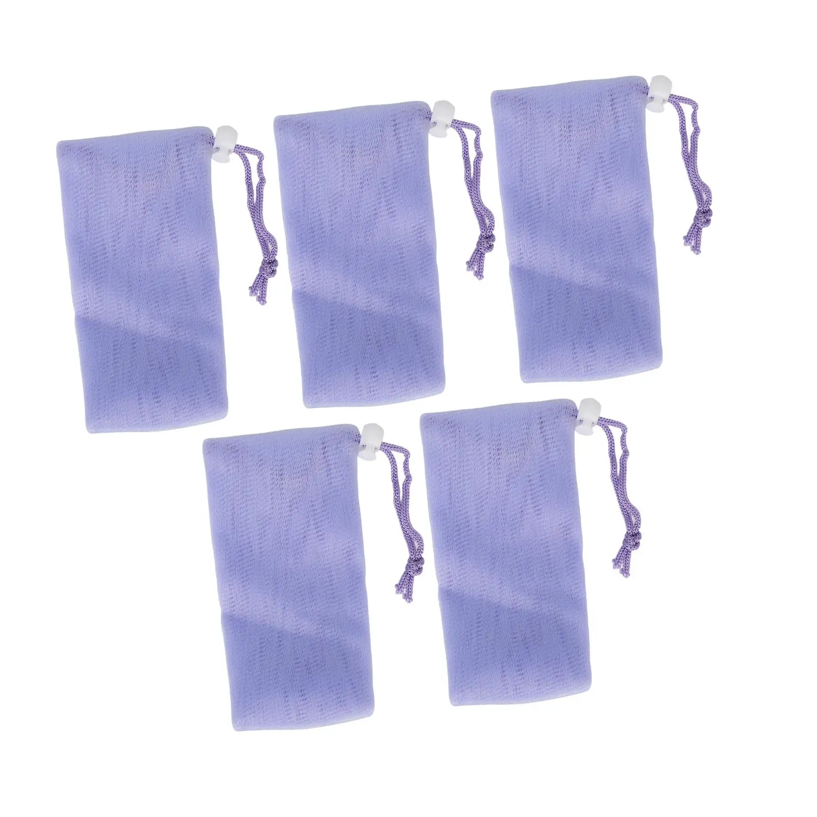 Jabón exfoliante suave, red espumosa con cordón para baño diario para limpieza del hogar