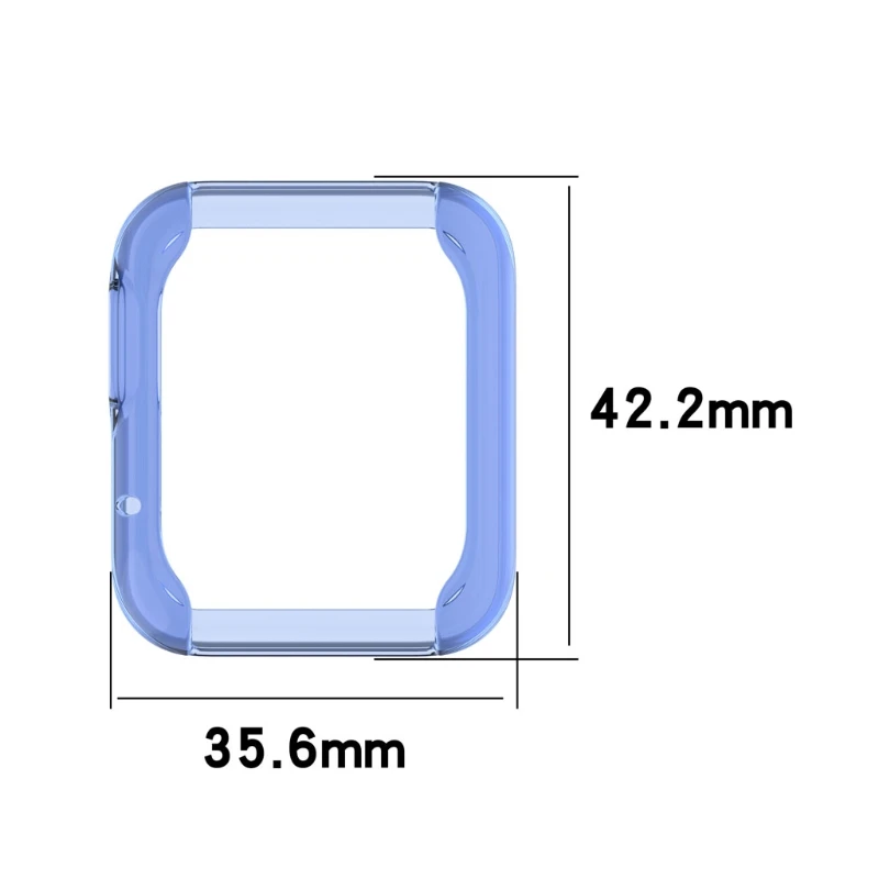 Étui de protection pour Mi Watch Lite, cadre antichoc anti-rayures, couverture flexible, degré d'usure pour coque