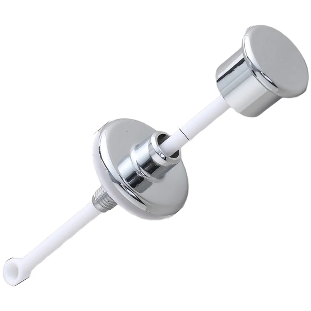 Bouton de chasse d'eau chromé argenté en ABS pour réservoir de toilettes, interrupteur de levage pour citerne de salle de bain moderne, pièce de rechange, quincaillerie