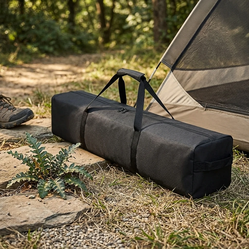 Storage Bag Waterproof Camping Tote for Outdoor Enthusiasts Heavy Duty Oxford Cloth Tent Sleeping Bag Carrier Durable