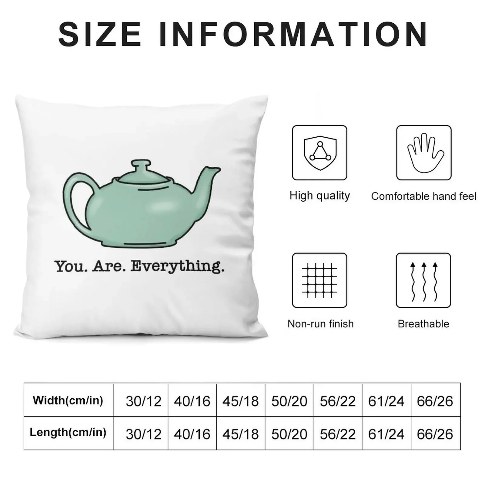 Pam Beesly and Jim Halpert Teapot - You Are Everything Throw Pillow pillow cover christmas Cushions Cover Sitting Cushion pillow