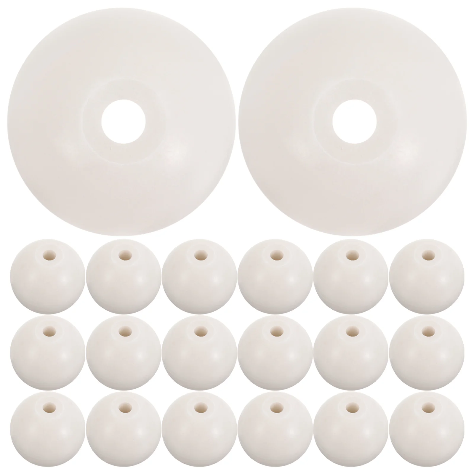 Retainer Beads for Flag Pole Flagpole Guide (20pcs) Weights Bottom of Banner Accessories Trailer