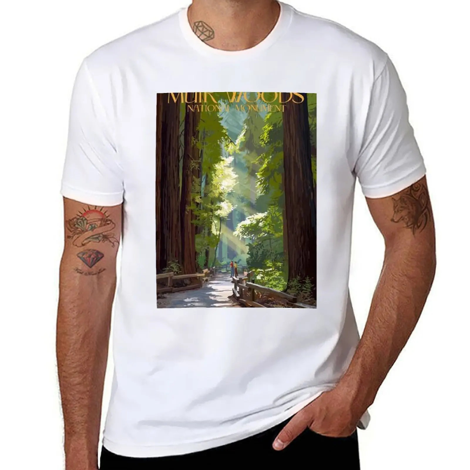 

Muir Woods National Monument T-Shirt printed t shirts for man t shirts cotton 100% T-Shirt