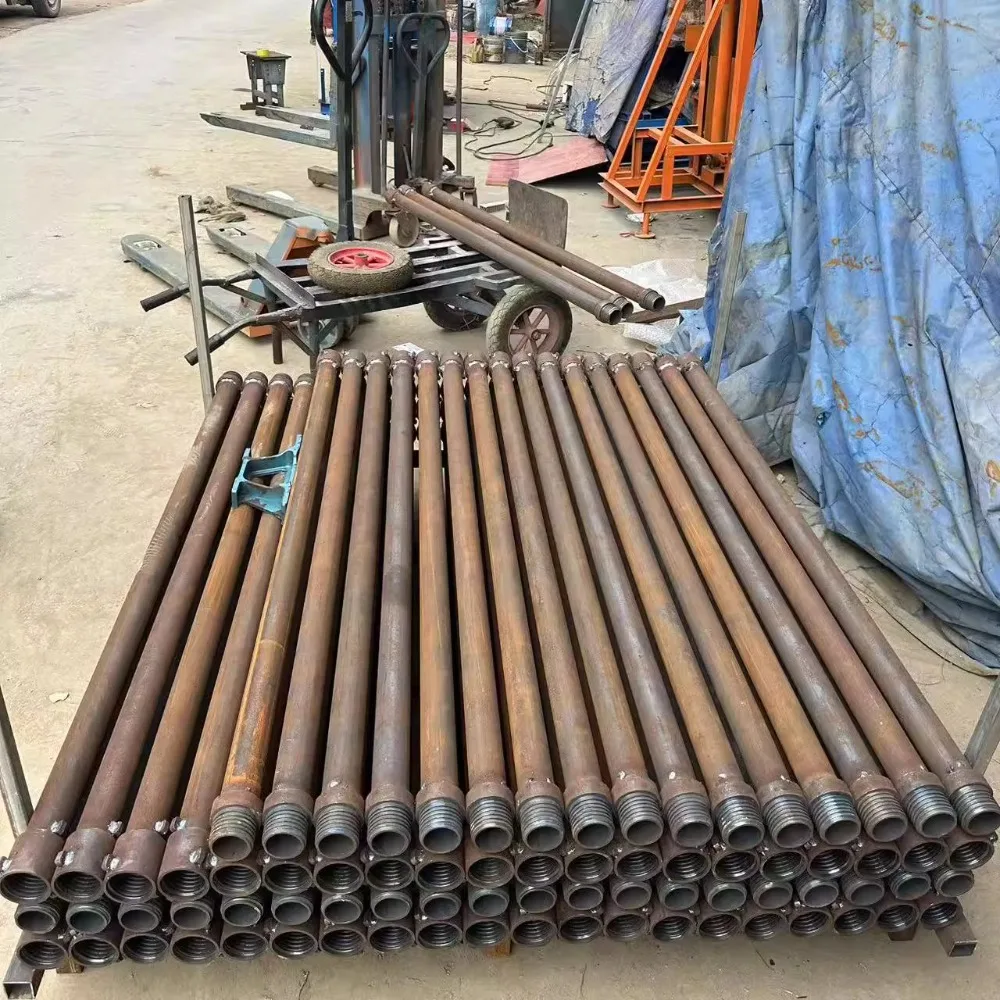 

Thickened thick wire drilling rig with drill bit special drill rod
