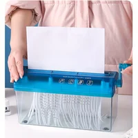 1pc Easy-to-Use Manual Paper Shredder for Sheets,Space-Saving Cross-Cut Design, Non-Slip Base,Ideal for Office,protable