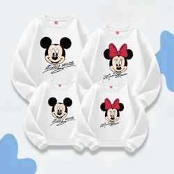 Parent Child Outfit For A Family Of Three Spring And Autumn New Hoodie With Cartoon Mickey Mouse Print High-end Autumn Top