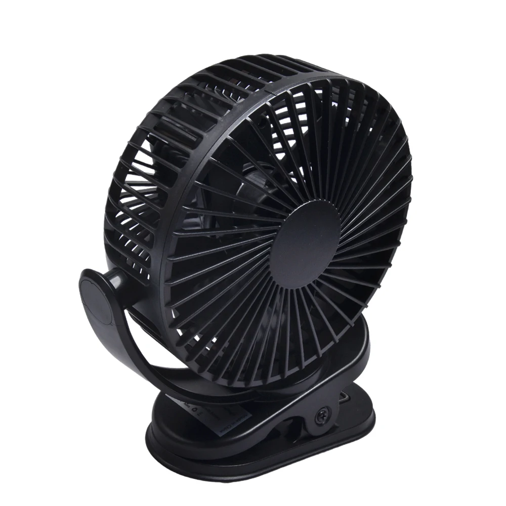 5inch/8inch Rechargeable Battery Operated Clip on Fan, USB & Type-C Charging, 4 Speeds Adjustable Portable Desktop Fan