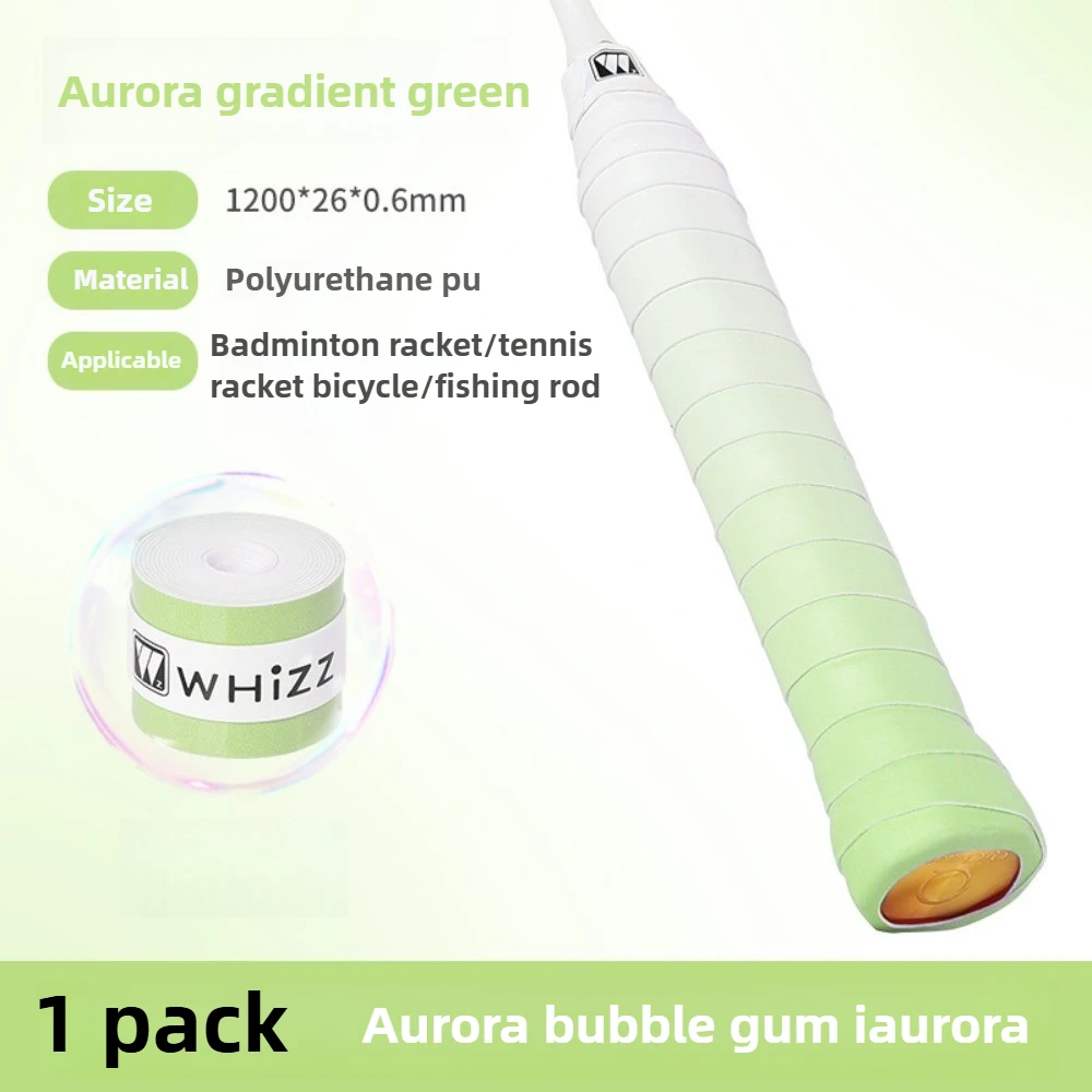 شريط قبضة فقاعات أورورا عالي الجودة مقاوم للصدمات وغير قابل للانزلاق مريح ماص للعرق وجيد التهوية لتنس الريشة