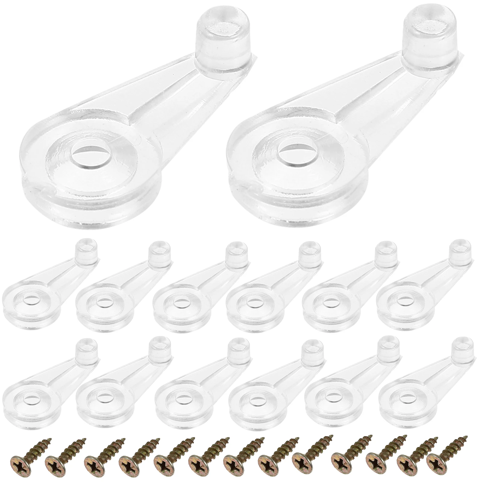 100pcs Mirror Clips 100 4x16 Screws Glass Retainer Cabinet Mounting Hardware Bathroom Wardrobe Fixing Bracket