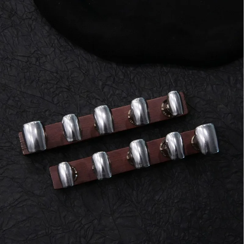 Mirror Metallic Silver Solid Color Press On Nails,Cyber Cool Medium Long Square False Nails,Trendy Removable Reusable Popular Ma