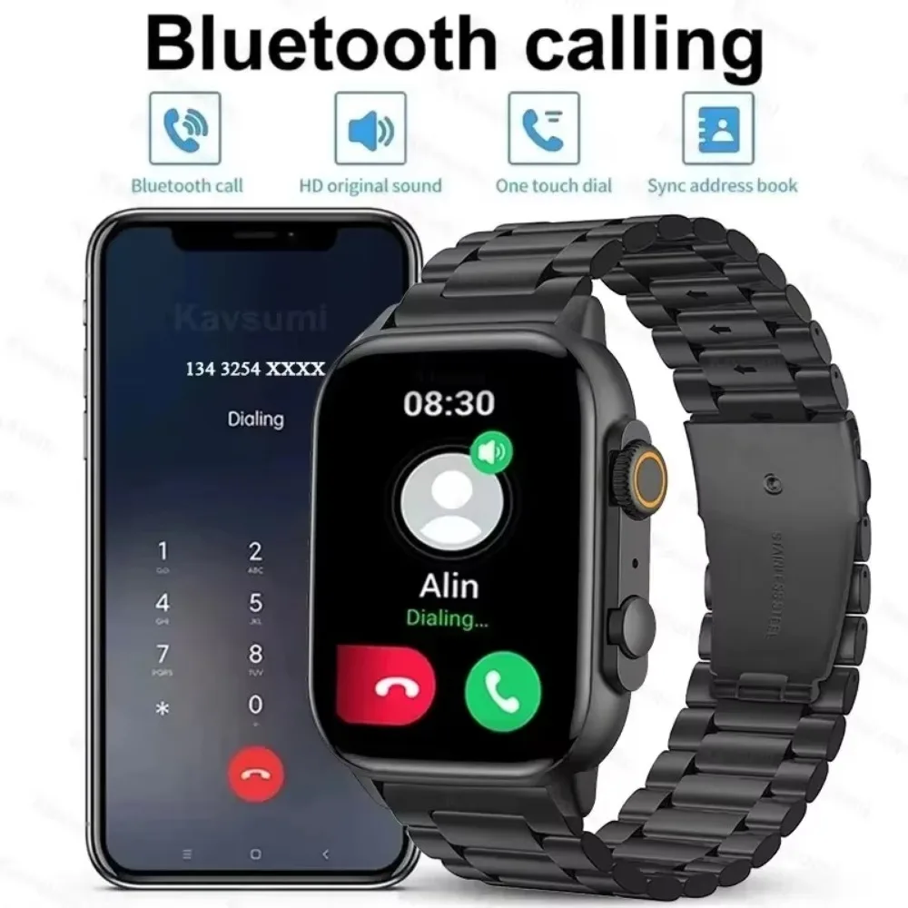 2023 Ultra Smart Watch da uomo Serie 8 47mm 2.0 pollici ad alto aggiornamento Rtae AMOLED Schermo NFC Chiamata Bluetooth Smartwatche per Apple